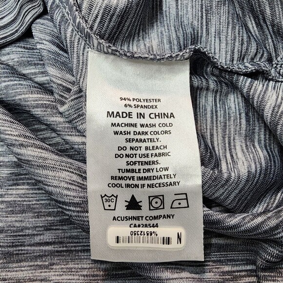 Footjoy Men's Grey Polo Performance Polo Shirt Size L Logo - Picture 7 of 12